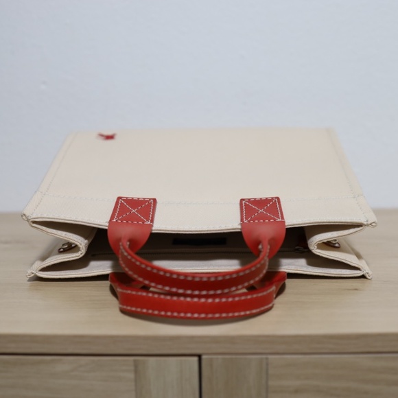 Burberry Blue Label Tote Hand Bag Canvas Beige - Picture 12 of 12